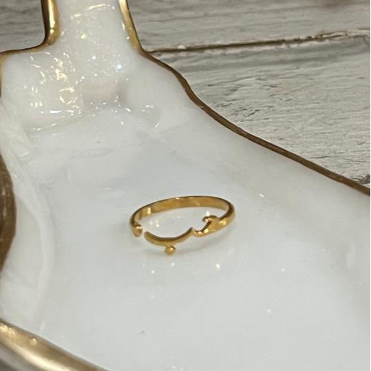 Hob Ring Adjustable Arabic Calligraphy for Love حب