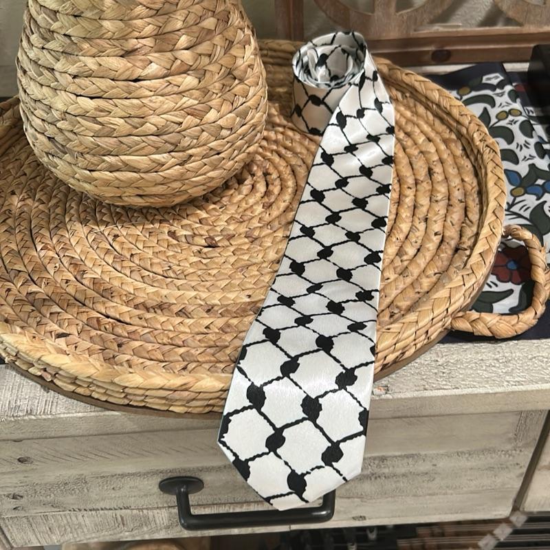 Keffiyeh Tie - Unisex Silk/Satin