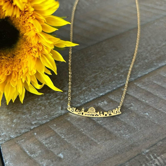 Gold Jerusalem Skyline Necklace | Dome of the Rock Chain
