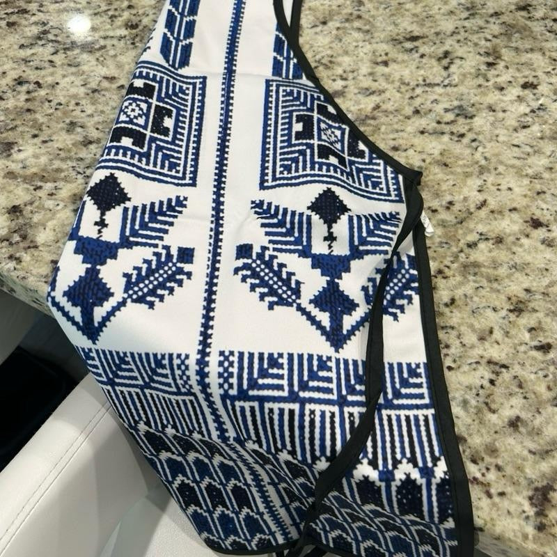 Palestinian Tatreez Print Apron