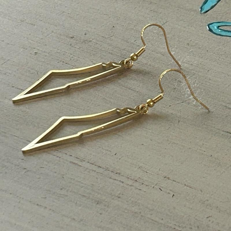 Outline Palestine Map Earrings - Simple Design