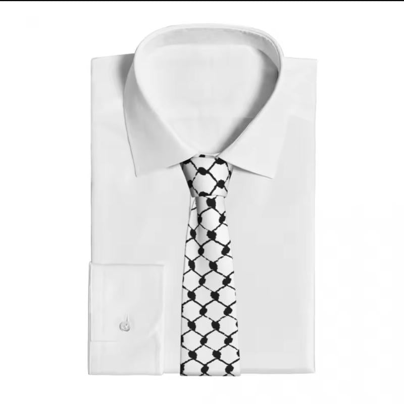 Keffiyeh Tie - Unisex Silk/Satin