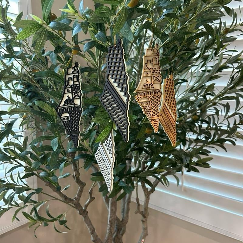 Palestine Map Hanging Ornament