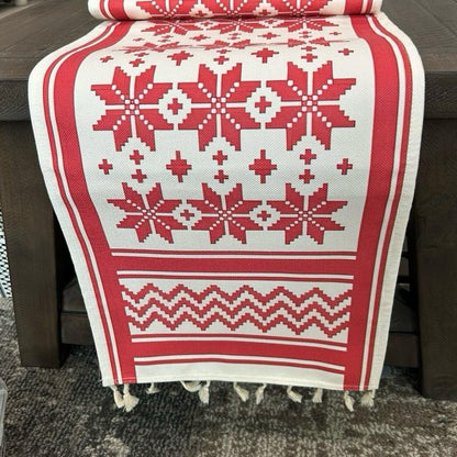 Tatreez Pattern Table Runner  | 118” x 13”