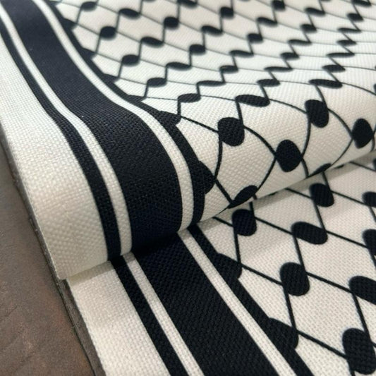 Palestinian Keffiyeh Table Runner  | 118” x 13”