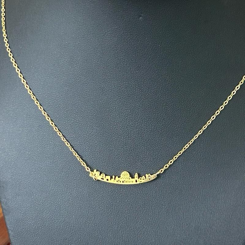 Gold Jerusalem Skyline Necklace | Dome of the Rock Chain