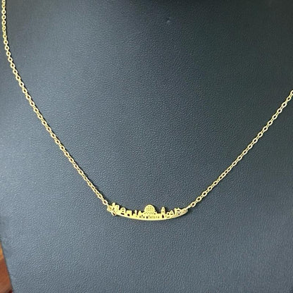 Gold Jerusalem Skyline Necklace | Dome of the Rock Chain