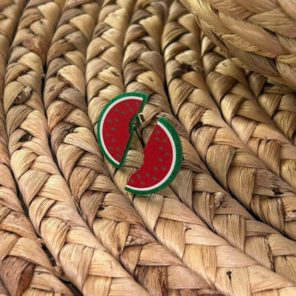 Palestine Watermelon Earrings