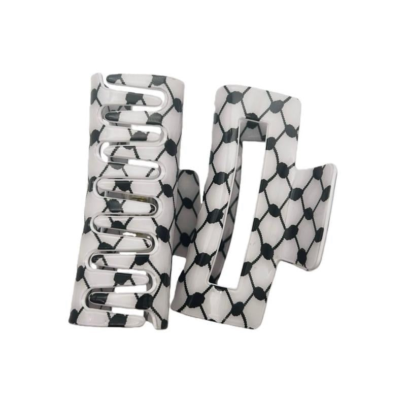 Keffiyeh Hair Claw Clip. Palestinian Pattern Hair Clip
