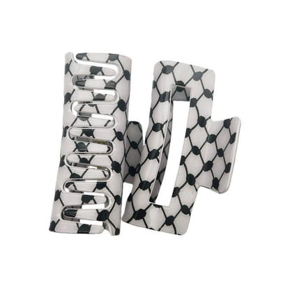 Keffiyeh Hair Claw Clip. Palestinian Pattern Hair Clip