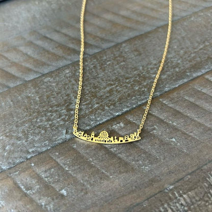 Gold Jerusalem Skyline Necklace | Dome of the Rock Chain