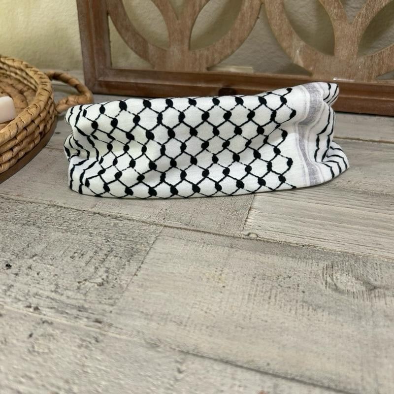 Keffiyeh Headband Soft Cotton Stylish
