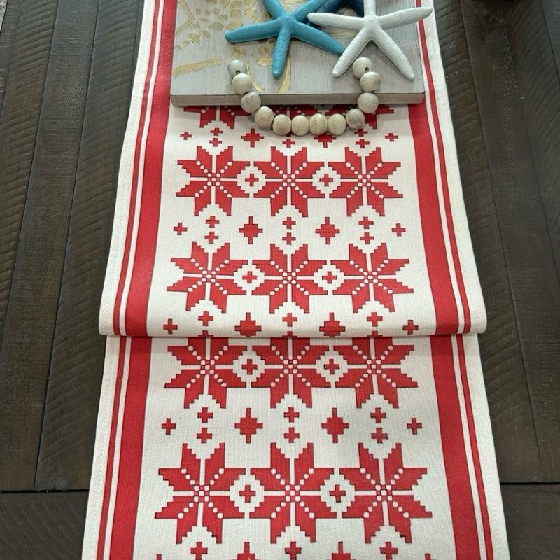 Tatreez Pattern Table Runner  | 118” x 13”