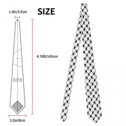 Keffiyeh Tie - Unisex Silk/Satin