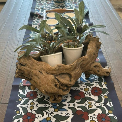 Hebron Art Table Runner Extra Long Thin Foldable Polyester