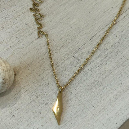 "Palestine" Script Necklace with Palestine Map Charm