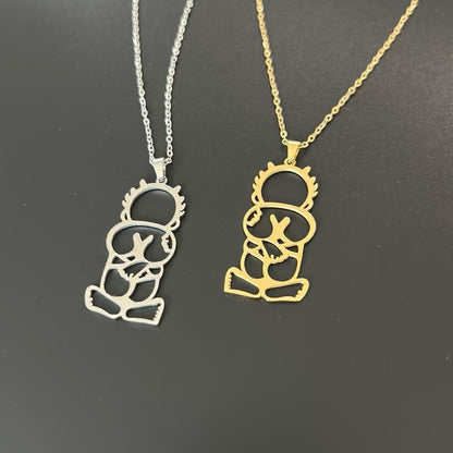 Handala Necklace in Gold or Silver Color