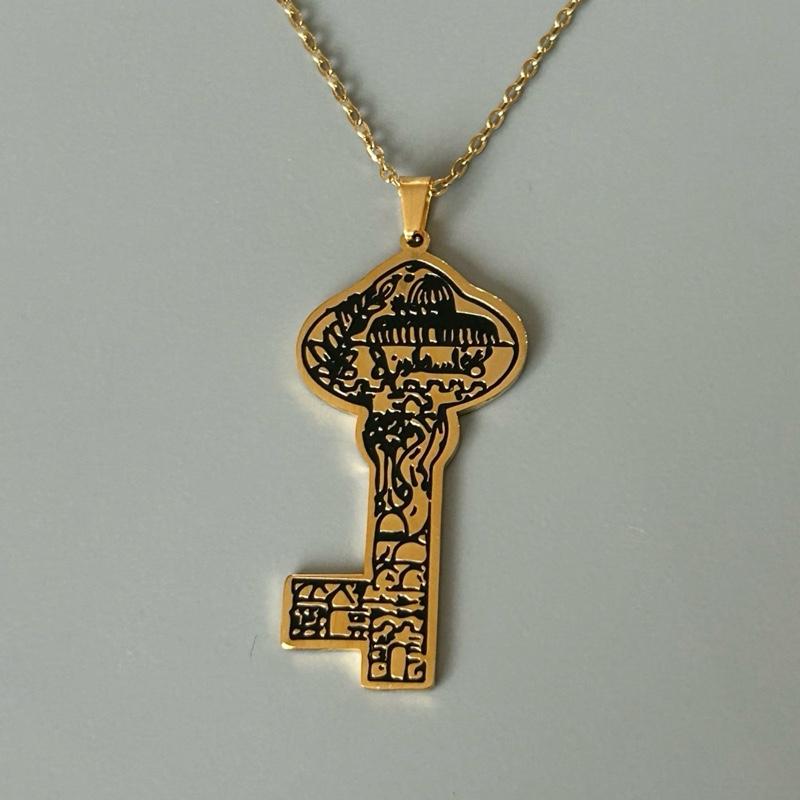 Palestinian Key of Return Necklace Al-Aqsa Masjid Design